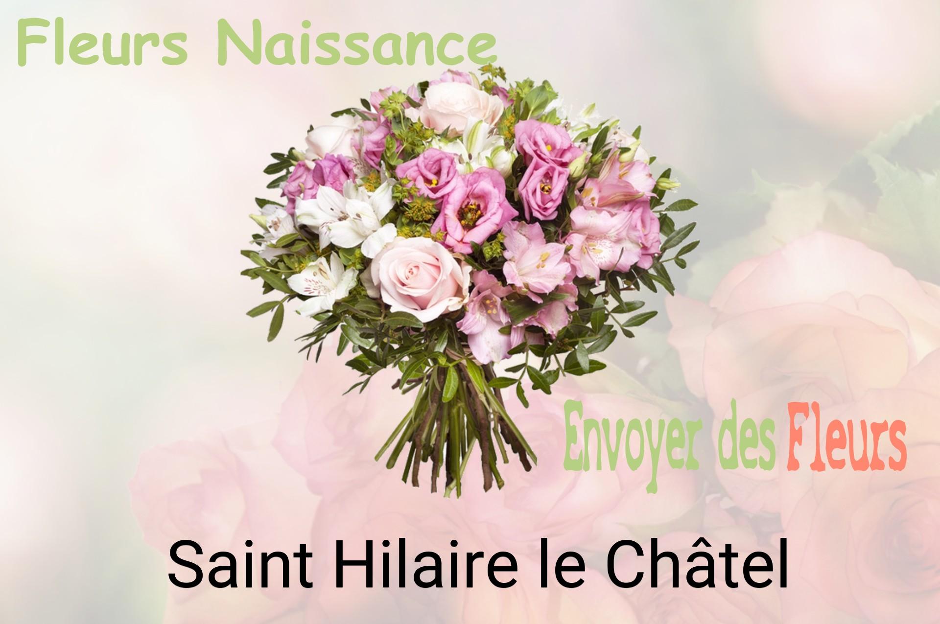 Bouquet de fleurs de naissance livré à Saint-Hilaire-le-Châtel